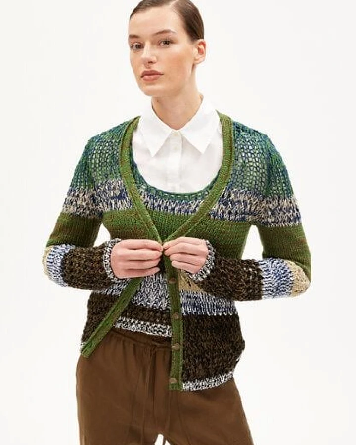 ARMEDANGELS AURORAA Damen Strickjacke Slim Fit aus Bio-Baumwolle