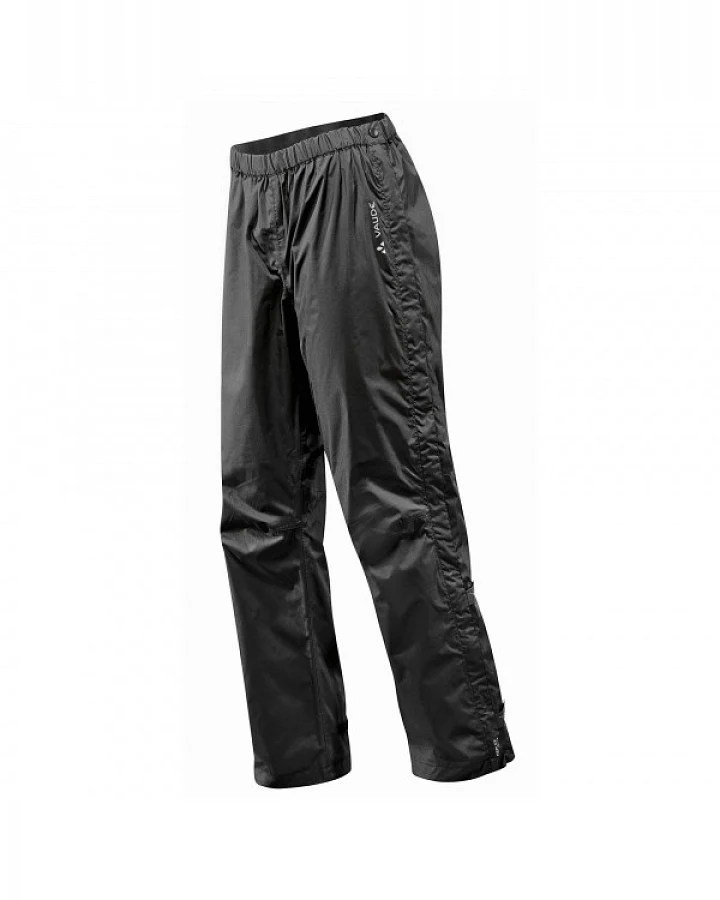 Vaude - Women's Fluid Full-Zip Pants S/S - Regenhose Gr 36 - Short schwarz