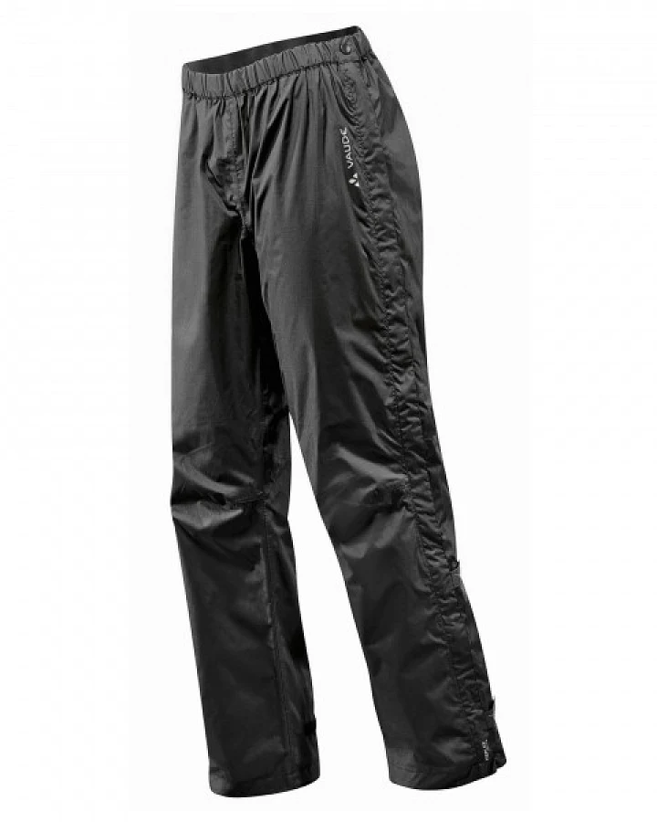 Produktseite: Vaude - Women's Fluid Full-Zip Pants S/S - Regenhose Gr 36 - Short schwarz