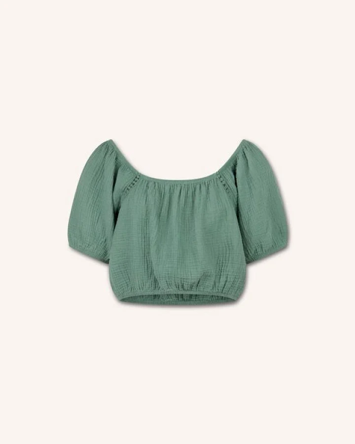 NORDLICHT Damen Musselin Crop Top aus Bio-Baumwolle MAILIN