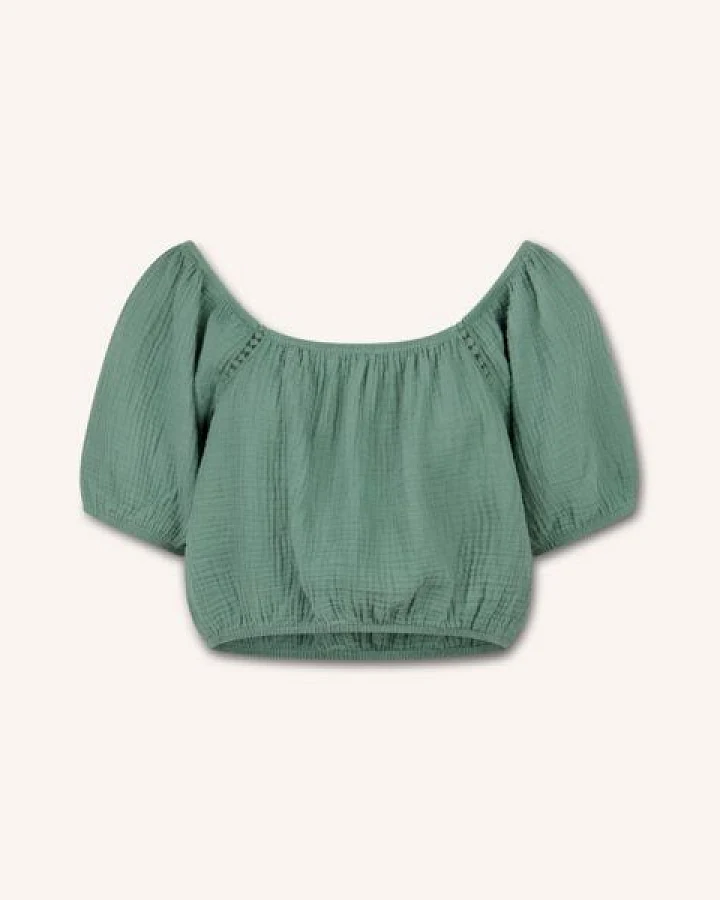 NORDLICHT Damen Musselin Crop Top aus Bio-Baumwolle MAILIN