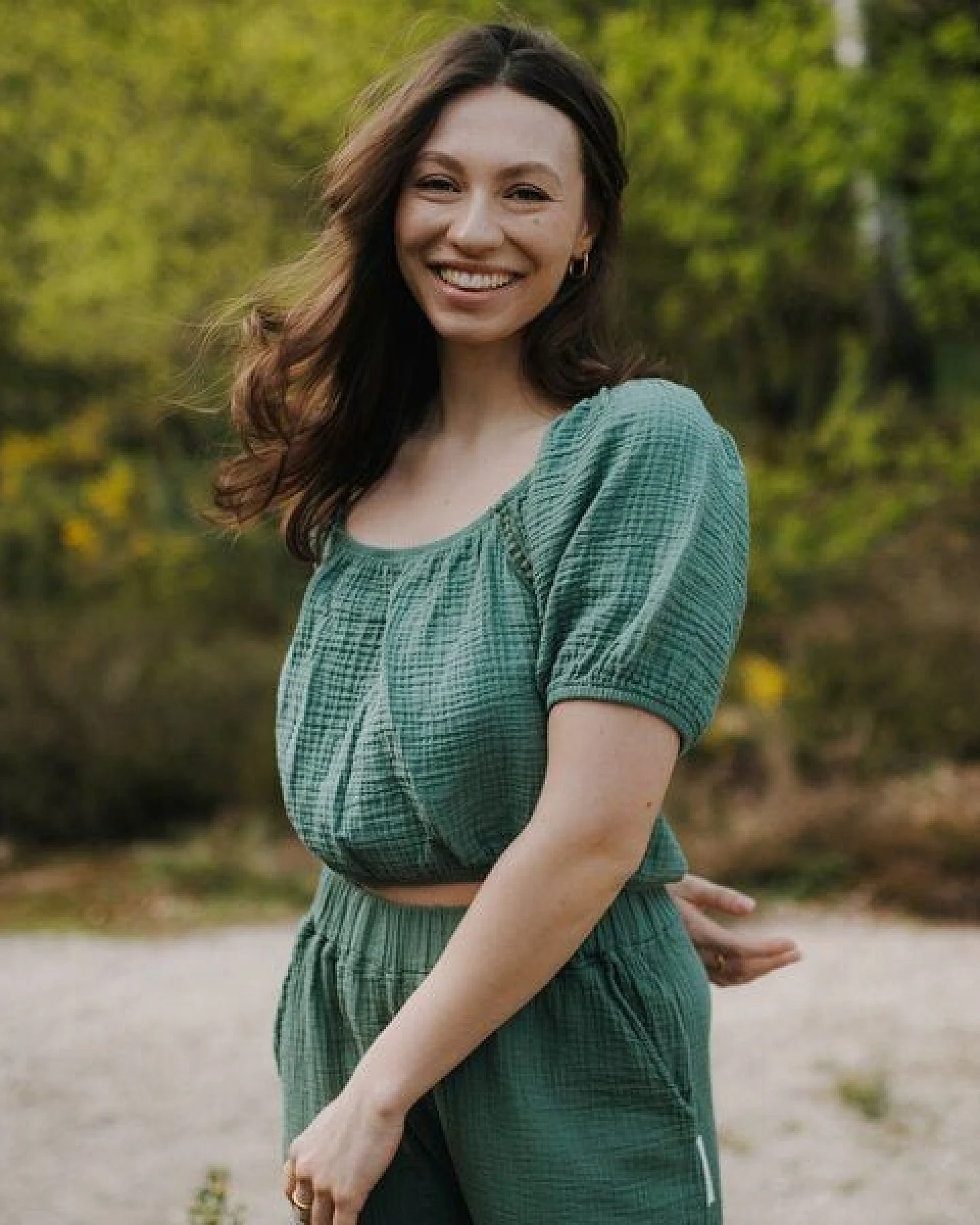 NORDLICHT Damen Musselin Crop Top aus Bio-Baumwolle MAILIN – Ansicht 2