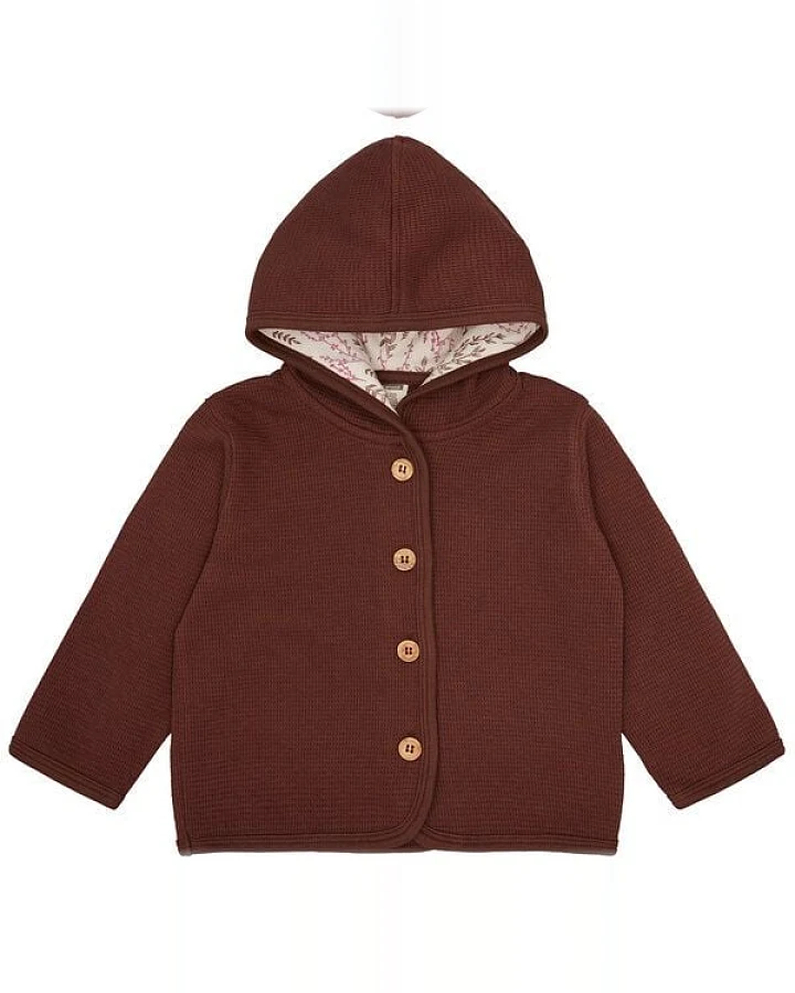 loud + proud Babys & Kinder Jacke in Waffeloptik, GOTS-zertifiziert