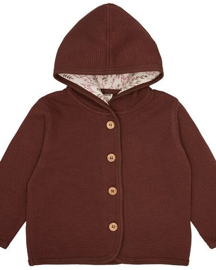 loud + proud Babys & Kinder Jacke in Waffeloptik, GOTS-zertifiziert