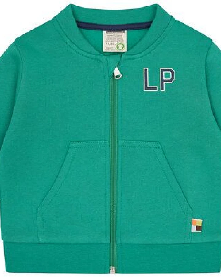 loud + proud Babys & Kinder College-Sweatjacke, GOTS-zertifiziert