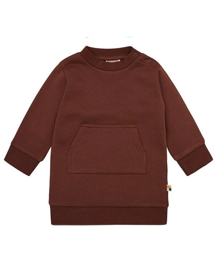 loud + proud Babys & Kinder Weiches Sweatkleid, GOTS-zertifiziert