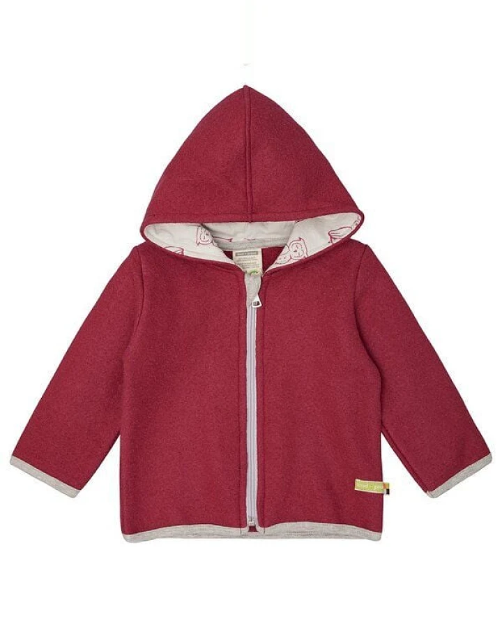 loud + proud Babys & Kinder Jacke Wollwalk, GOTS-zertifiziert