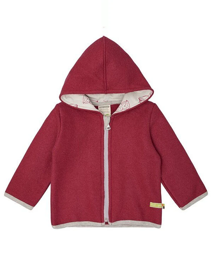 loud + proud Babys & Kinder Jacke Wollwalk, GOTS-zertifiziert