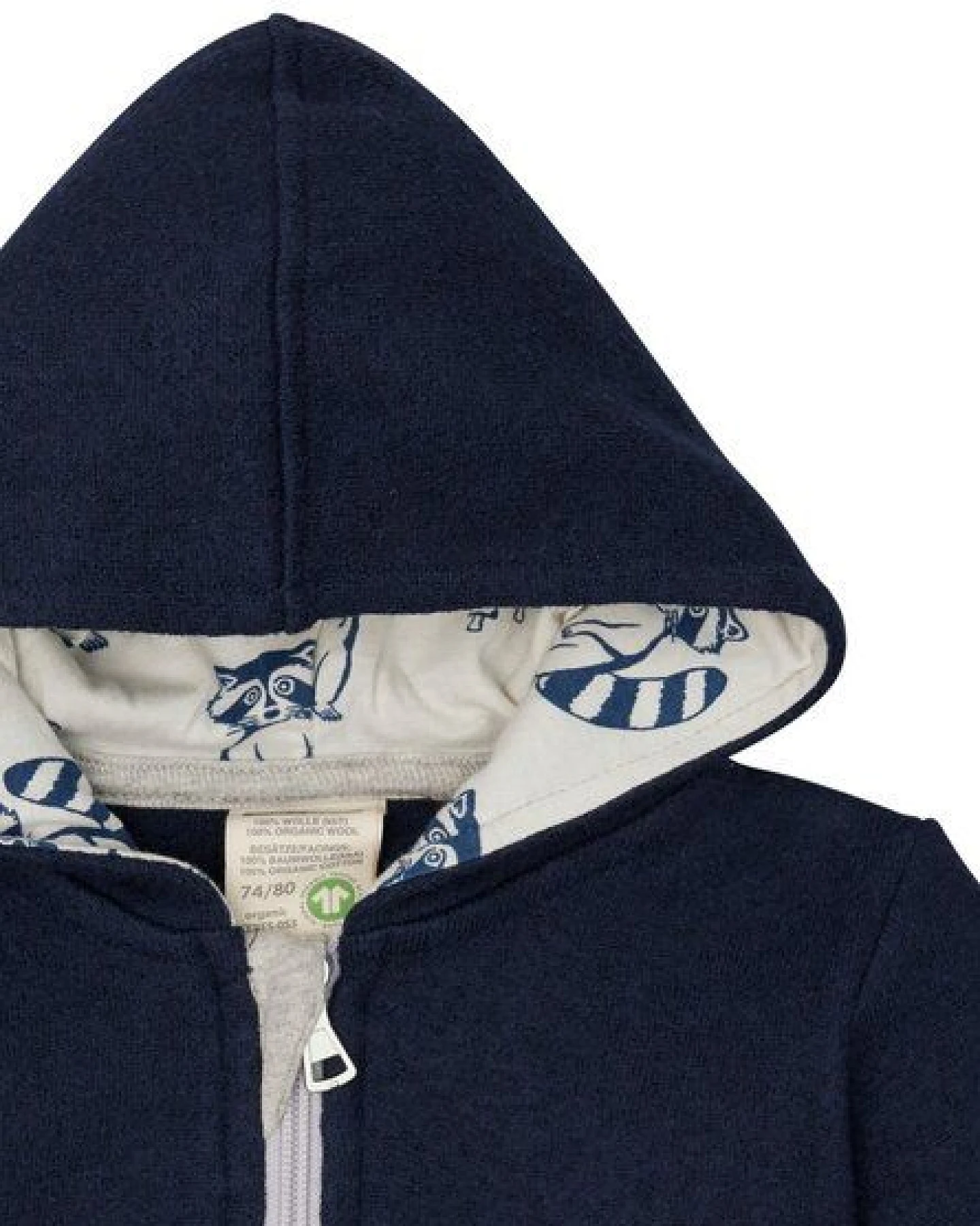loud + proud Babys & Kinder Jacke Wollwalk, GOTS-zertifiziert – Ansicht 3