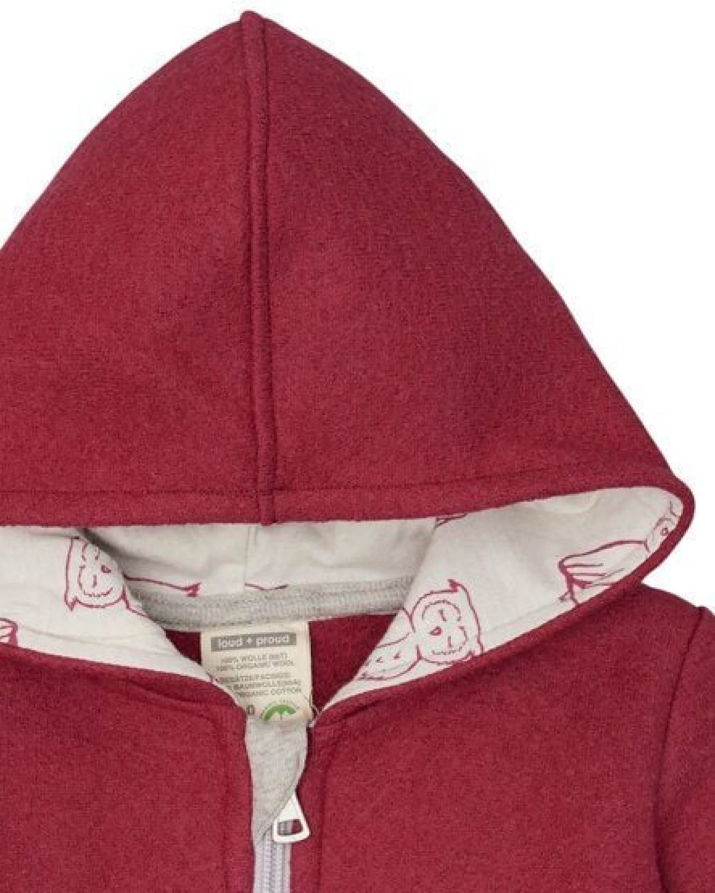 loud + proud Babys & Kinder Jacke Wollwalk, GOTS-zertifiziert – Ansicht 3