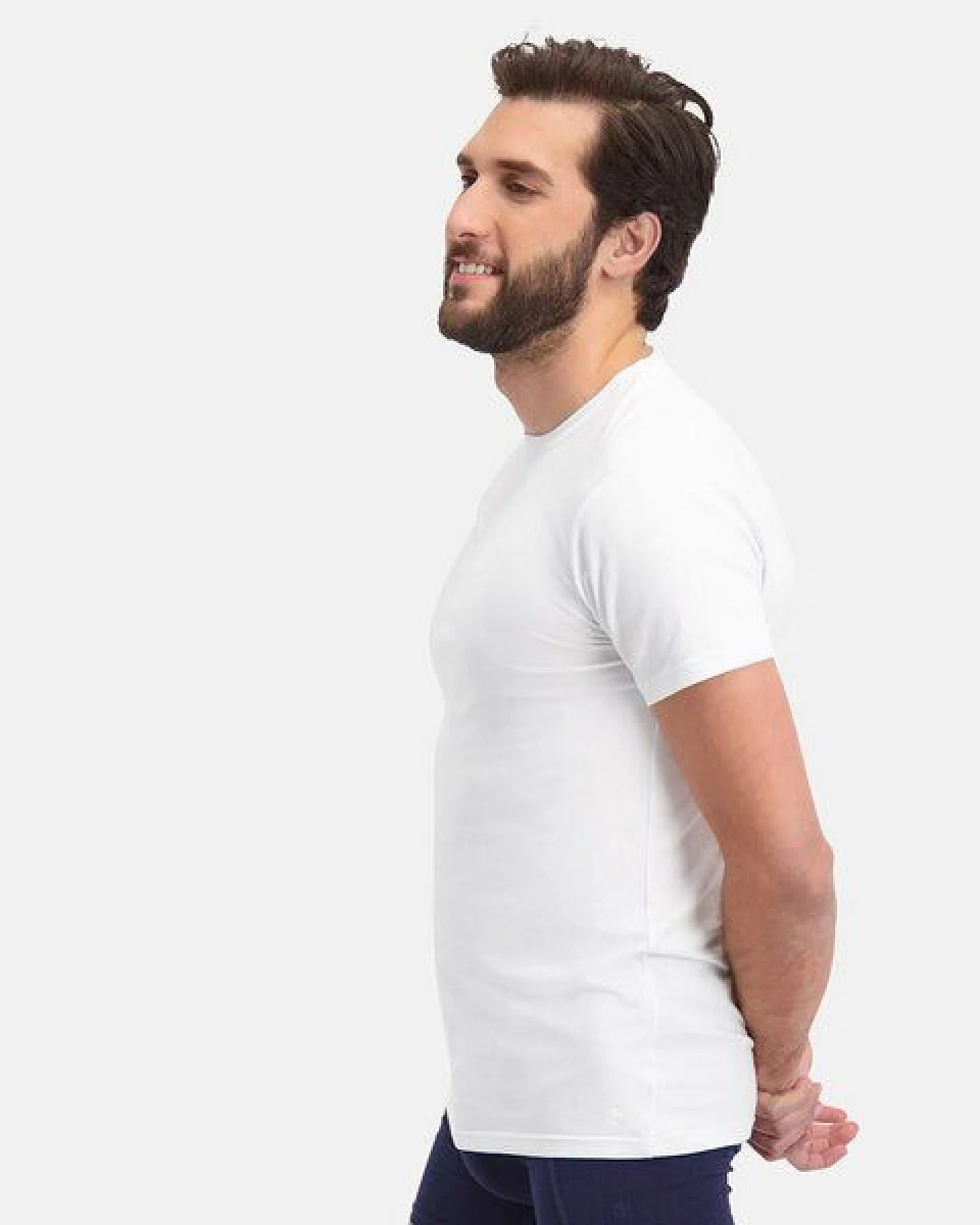 Bamboo Basics Rundhals T-Shirt RUBEN aus Bambusviskose / Biobaumwolle (2er Pack) – Ansicht 4