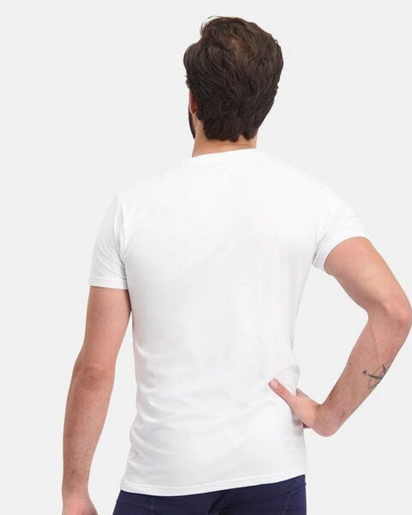 Bamboo Basics Rundhals T-Shirt RUBEN aus Bambusviskose / Biobaumwolle (2er Pack) – Ansicht 3