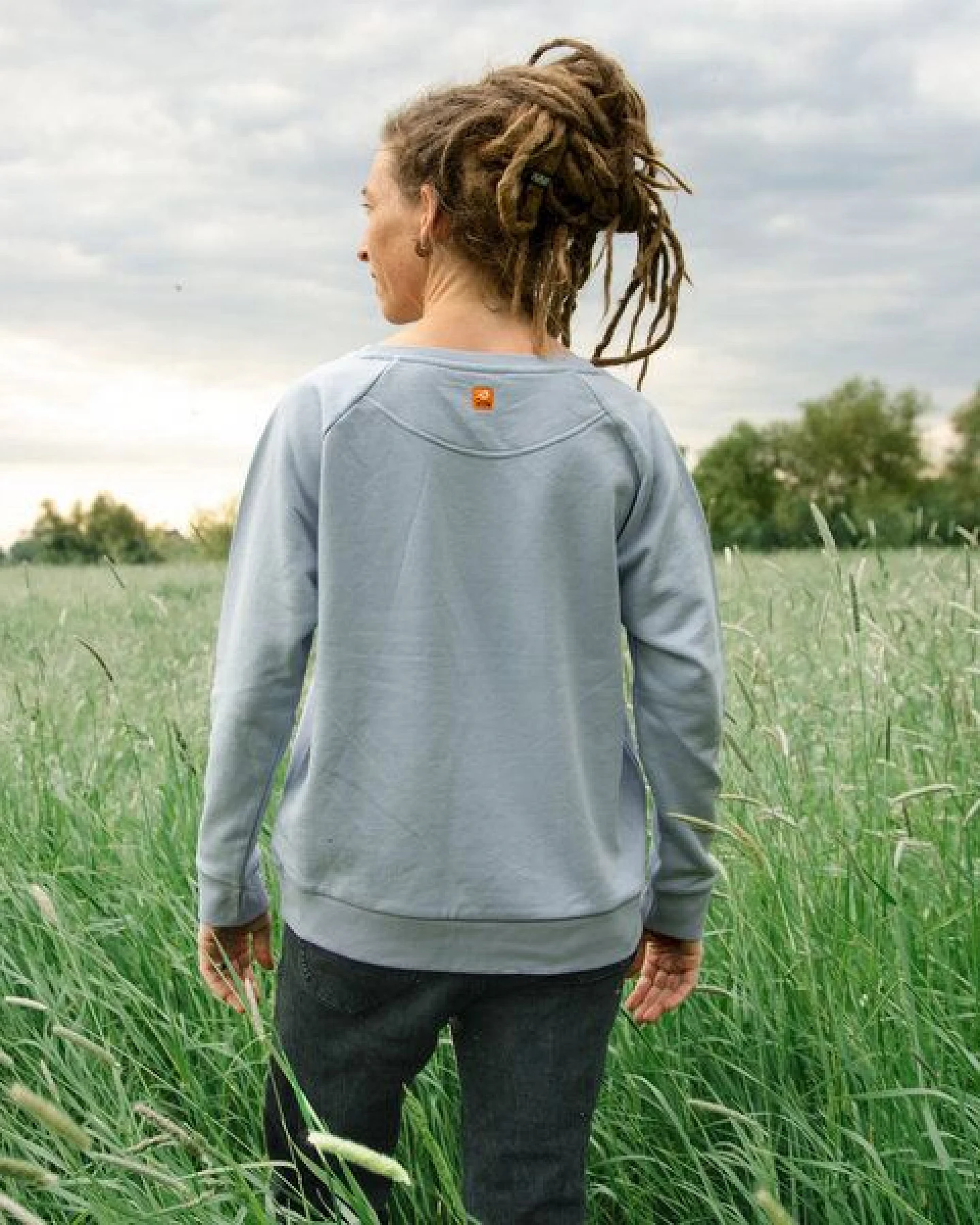 Cmig Damen Pullover Waldblumen in serene blue – Ansicht 4