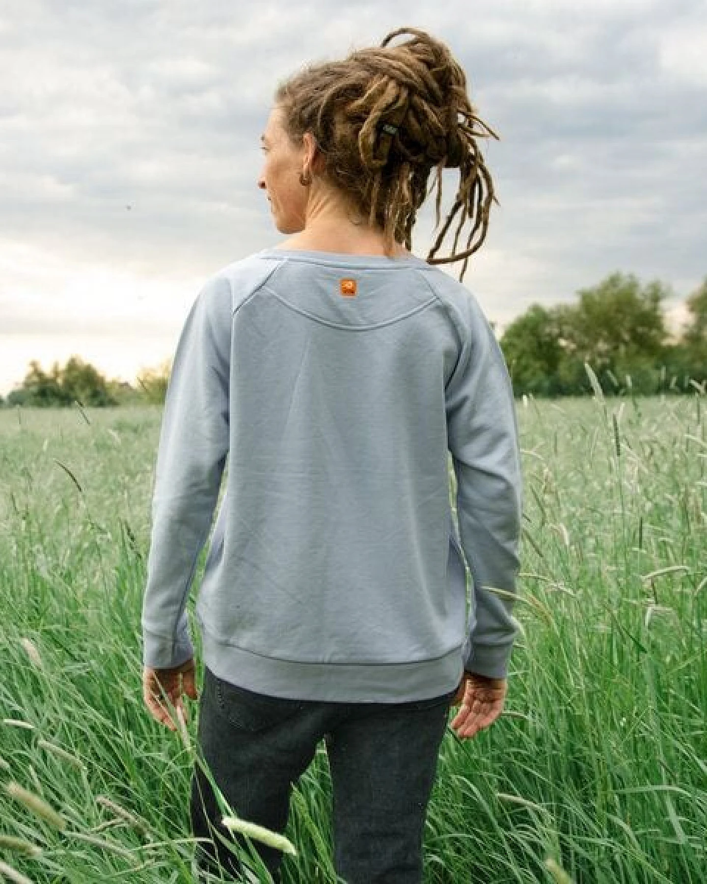 Cmig Damen Pullover Waldblumen in serene blue – Ansicht 4