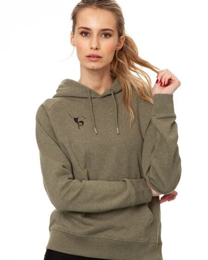 FellHerz Damen Hoodie Balance heather khaki, Bio Fair und Vegan