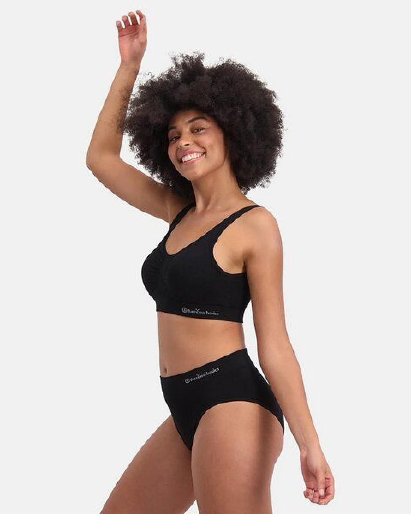 Bamboo Basics Nahtloser Damen-Slip BELLE aus Bambusviskose / Biobaumwolle (3er Pack) – Ansicht 2