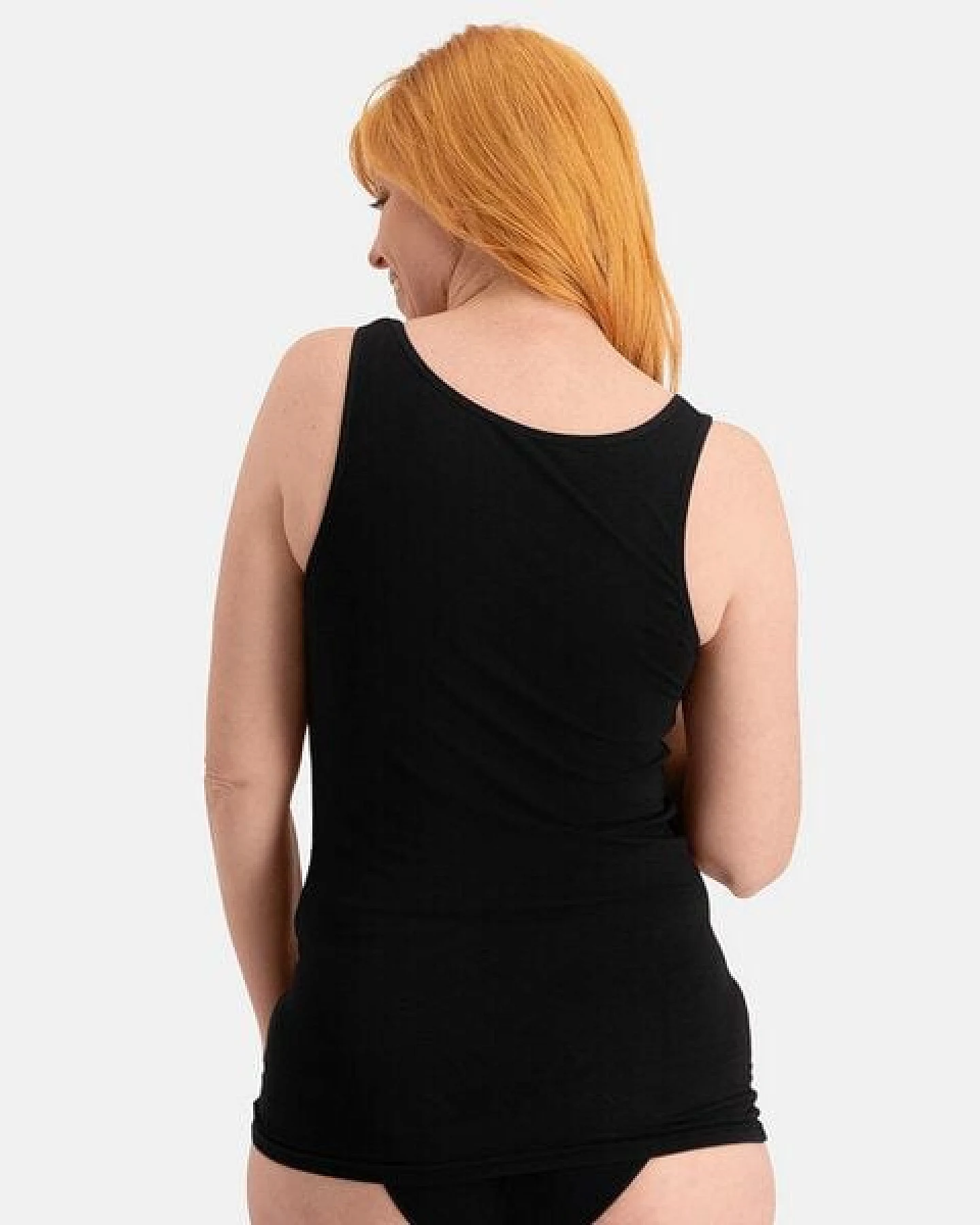 Bamboo Basics Lang geschnittene Unterhemden ANNA aus Bambusviskose / Biobaumwolle (2er Pack) – Ansicht 4