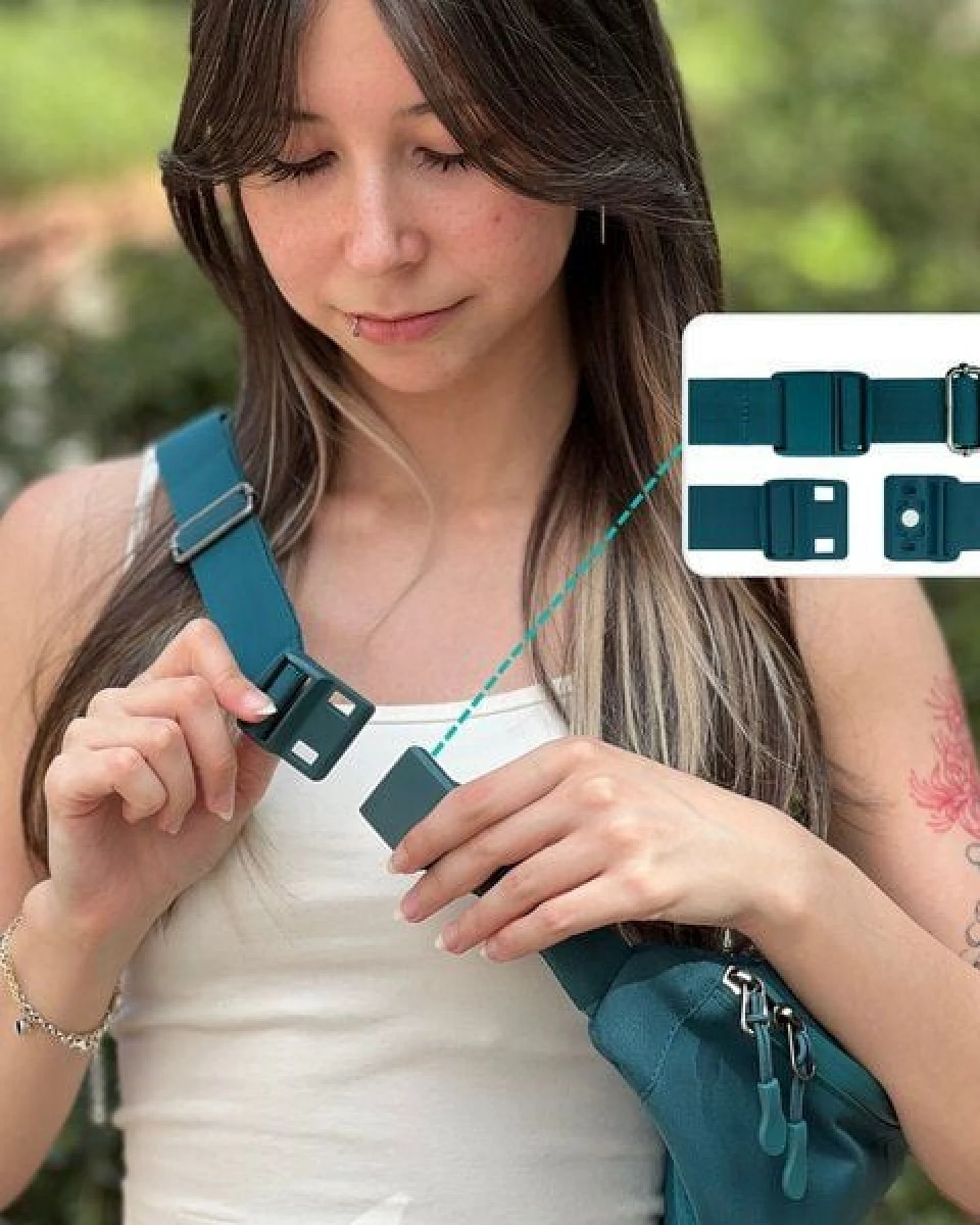 FUCHS & REBELL FIETE Hip Bag – Hüfttasche mit Magnetverschluss & Anti-Diebstahlfach – Ansicht 4