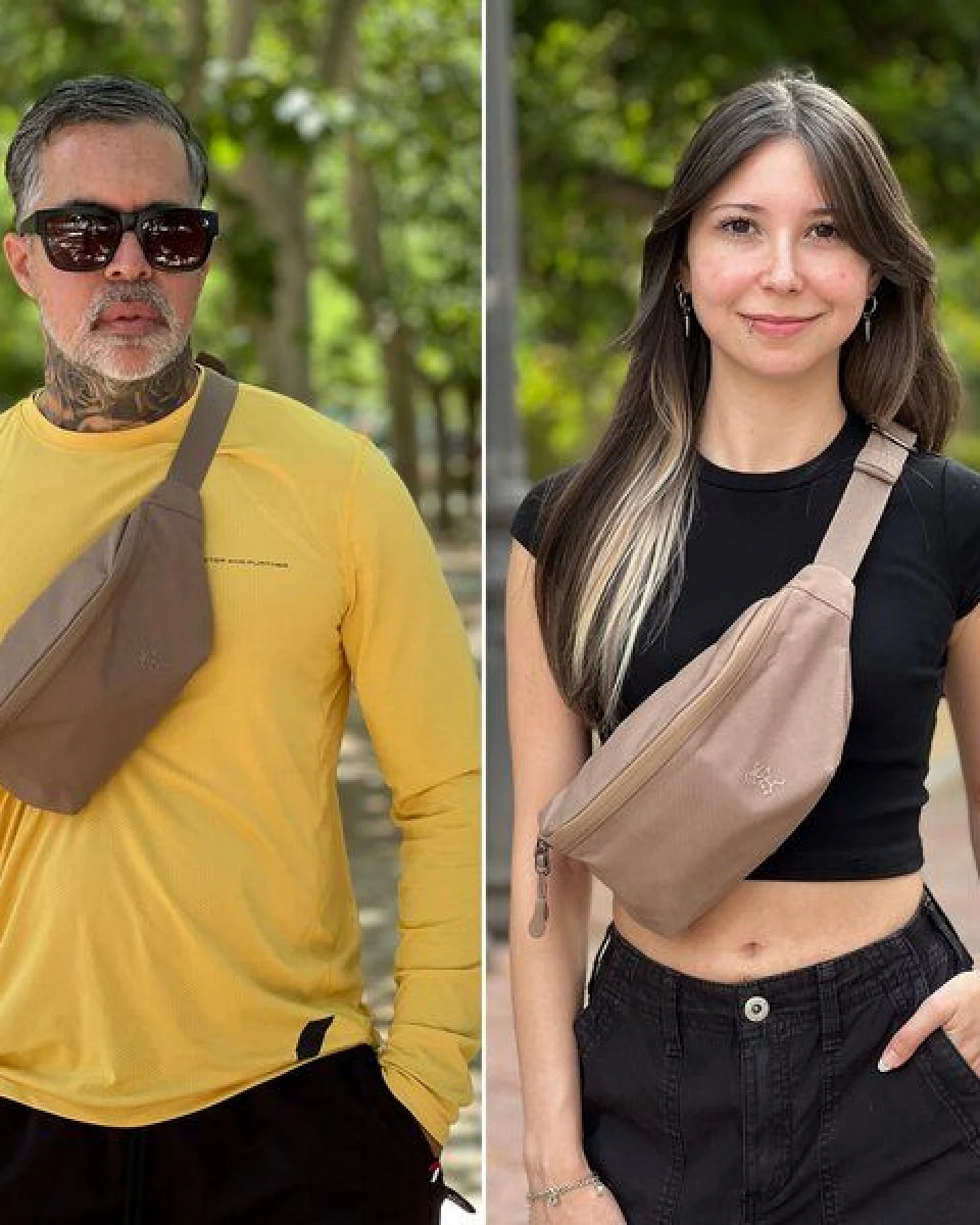 FUCHS & REBELL FIETE Hip Bag – Hüfttasche mit Magnetverschluss & Anti-Diebstahlfach – Ansicht 3