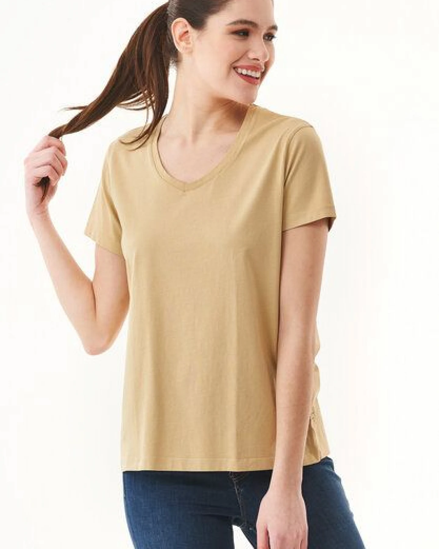 ORGANICATION Natural Dye T-Shirt aus Bio-Baumwolle – Ansicht 3