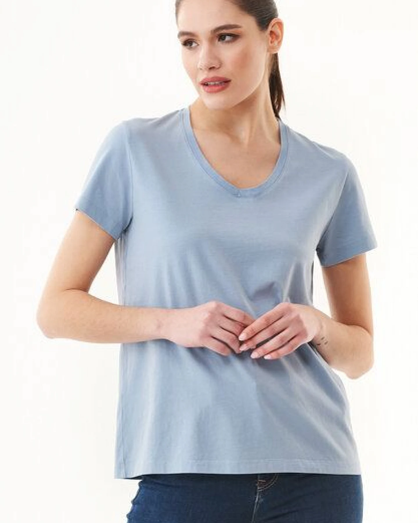 ORGANICATION Natural Dye T-Shirt aus Bio-Baumwolle – Ansicht 3