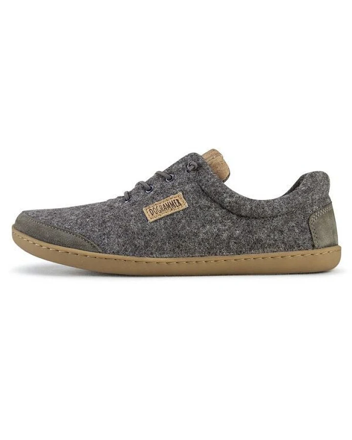 Doghammer Barfußschuh aus deutscher Wolle - Terrar Wool greyish
