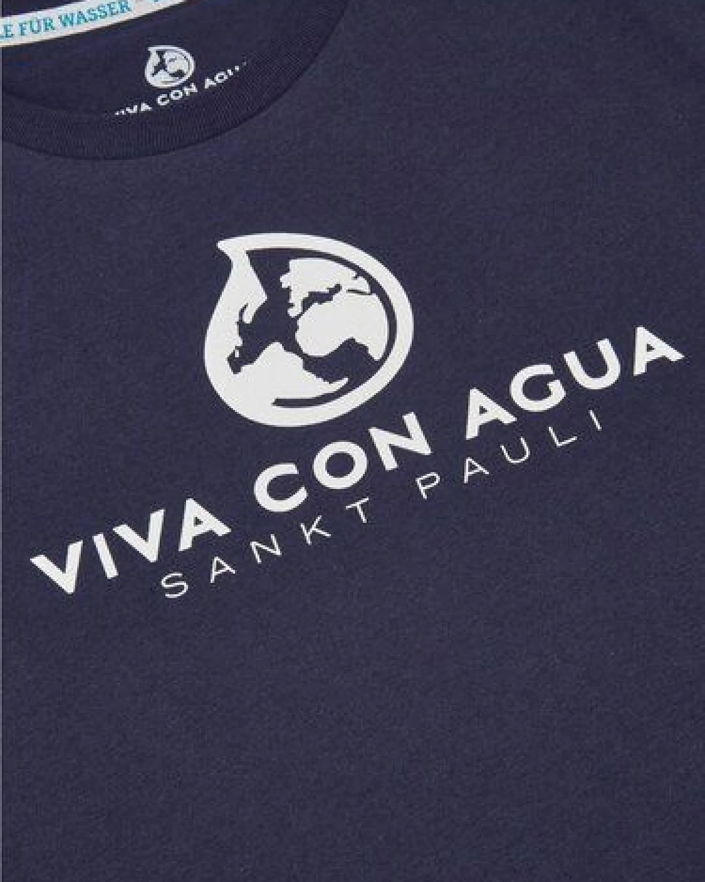 VIVA CON AGUA Kids T-Shirt LAUT Dunkelblau – Ansicht 2
