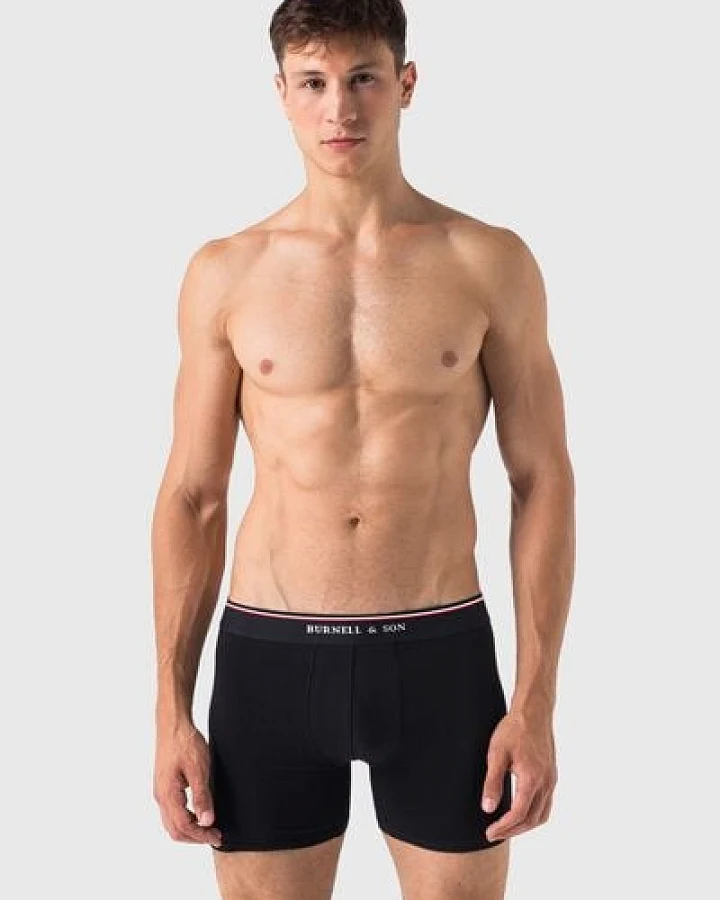 Burnell & Son Herren Boxershorts 5er Pack Retroshorts Unterhosen aus Baumwolle mit Komfortbund