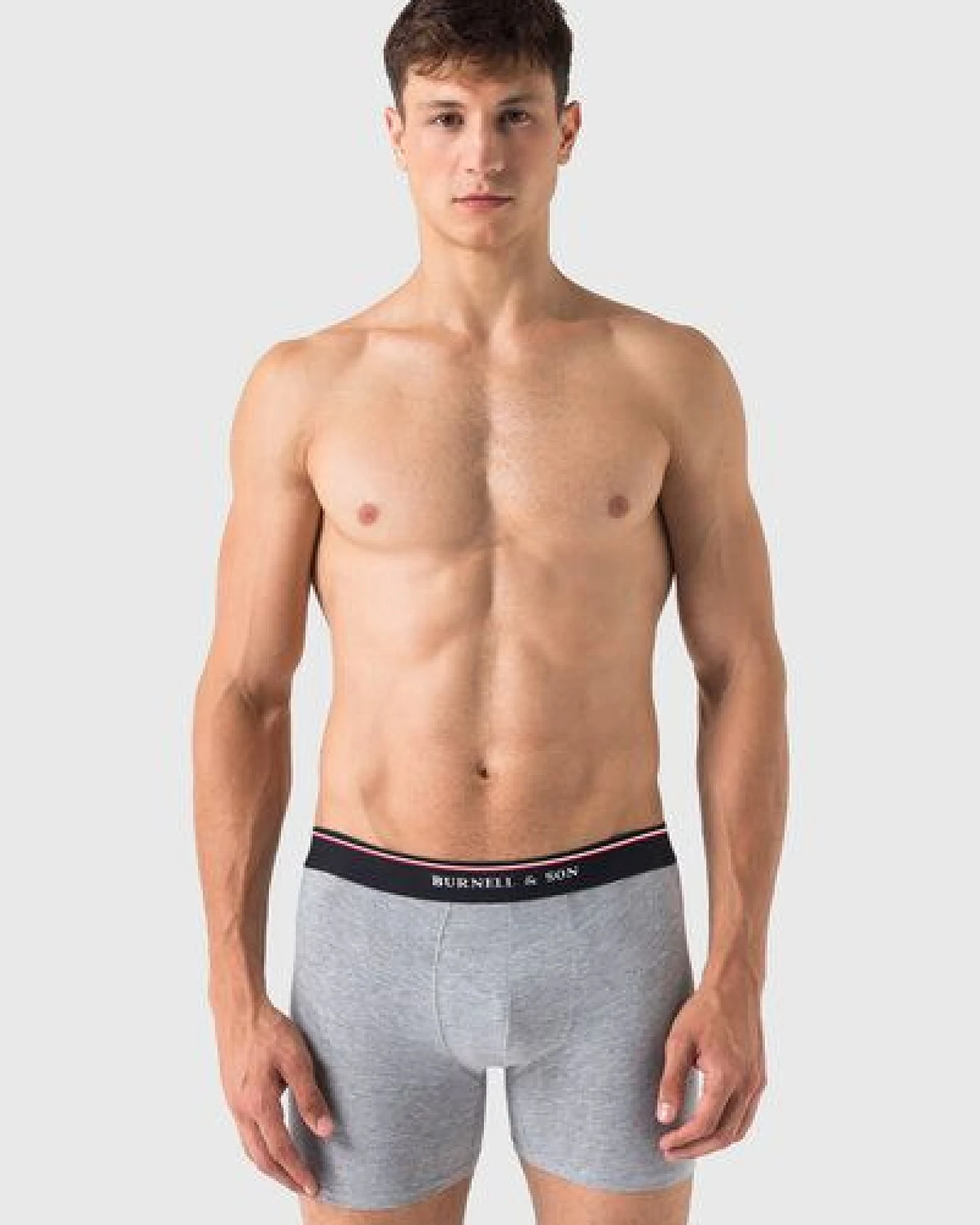 Burnell & Son Herren Boxershorts 5er Pack Retroshorts Unterhosen aus Baumwolle mit Komfortbund – Ansicht 3