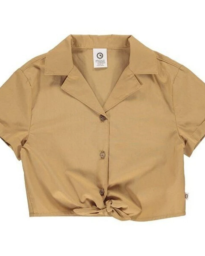 Fred's World by Green Cotton "Green Cotton" Kurzam - Bluse mit Knoten