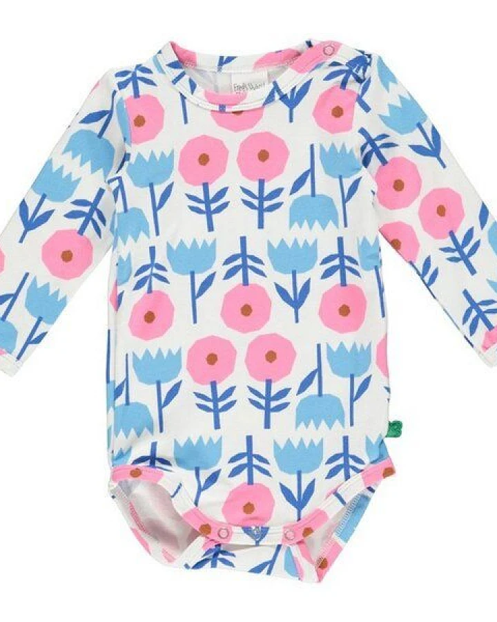 Fred's World by Green Cotton "Green Cotton" Langarm- Body Poppy
