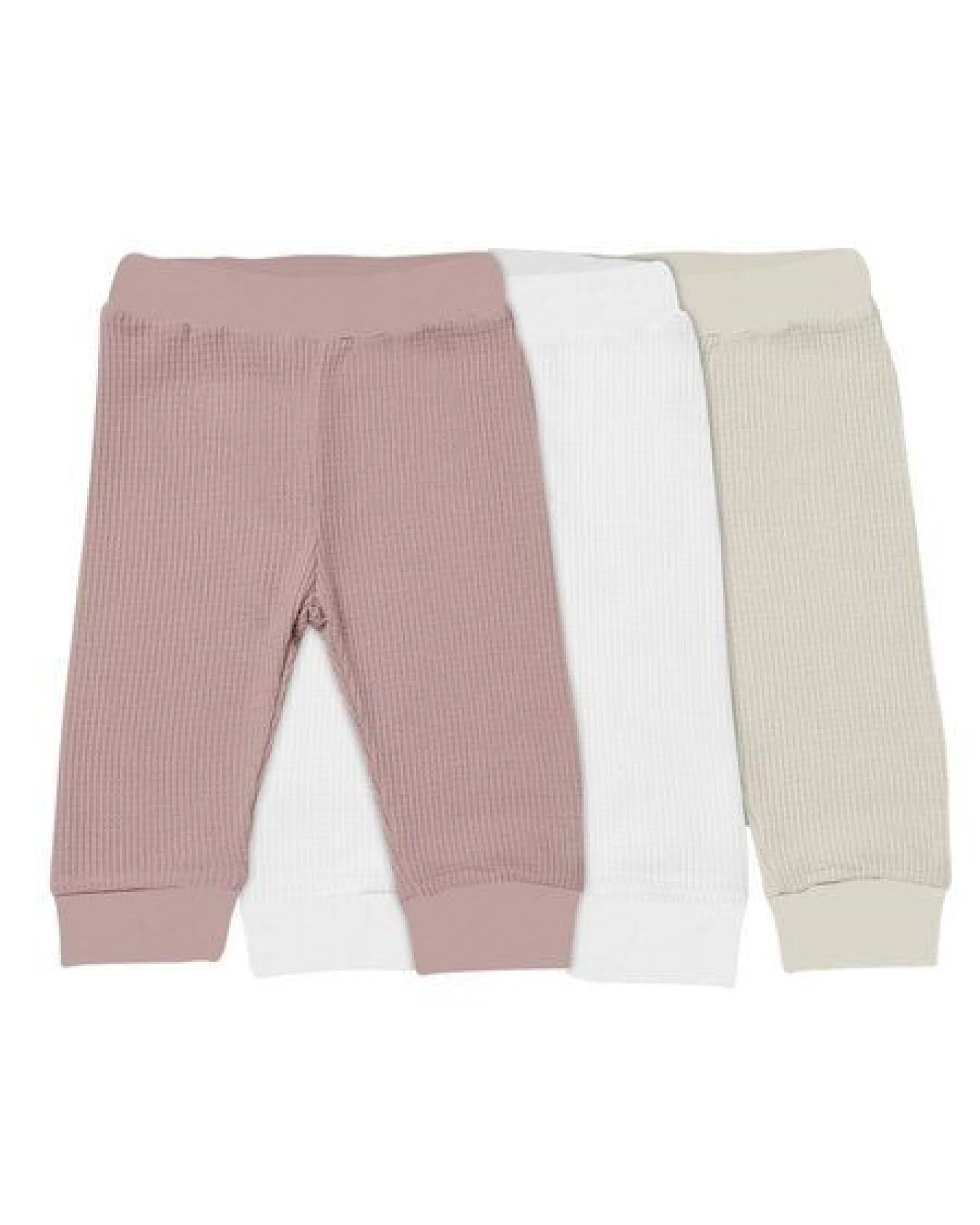 Biorganic Waffle (3er Pack) Mehrfarbig Unisex, Baby Hose, GOTS-zertifiziert – Ansicht 2