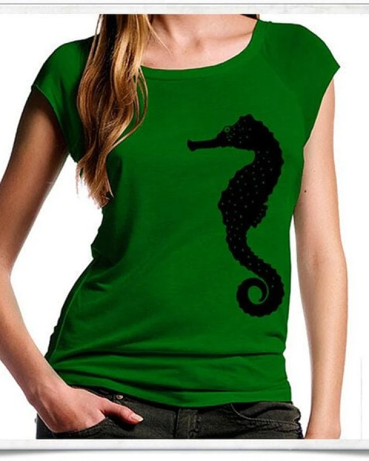 Picopoc Seepferdchen Bambus T-Shirt in grün