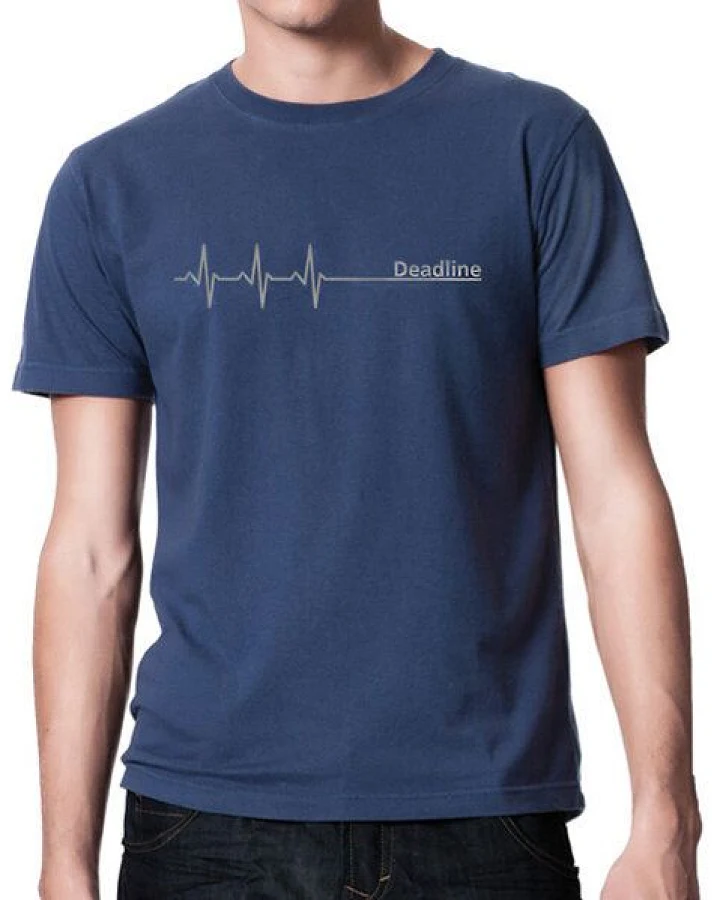 Picopoc Deadline ;) VintageT-Shirt in Blau