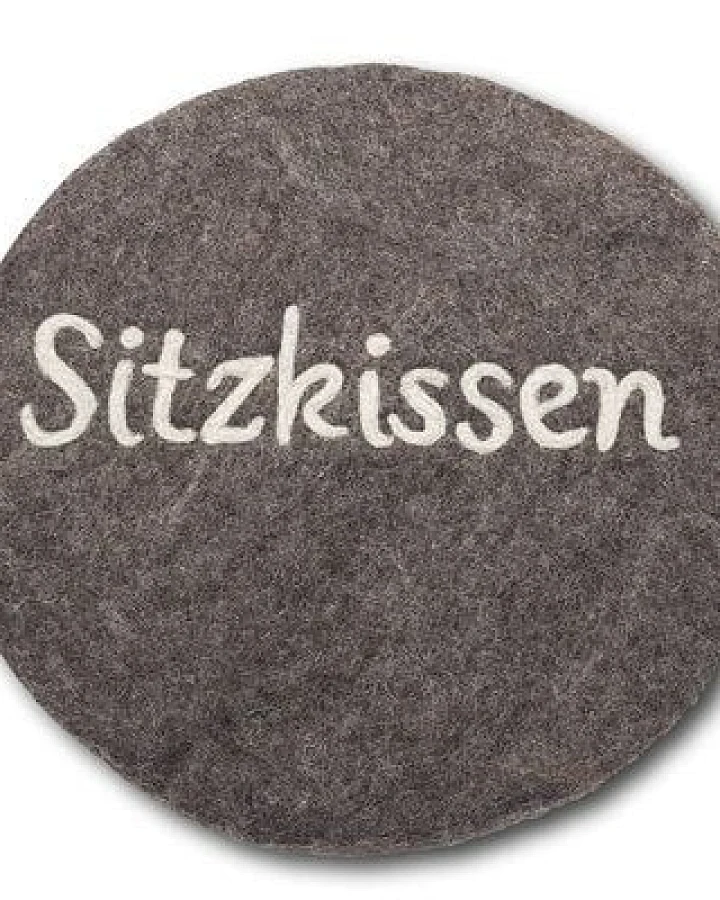 Frida Feeling Sitzkissen aus Filz rund Ø 35 cm "Sitzkissen"