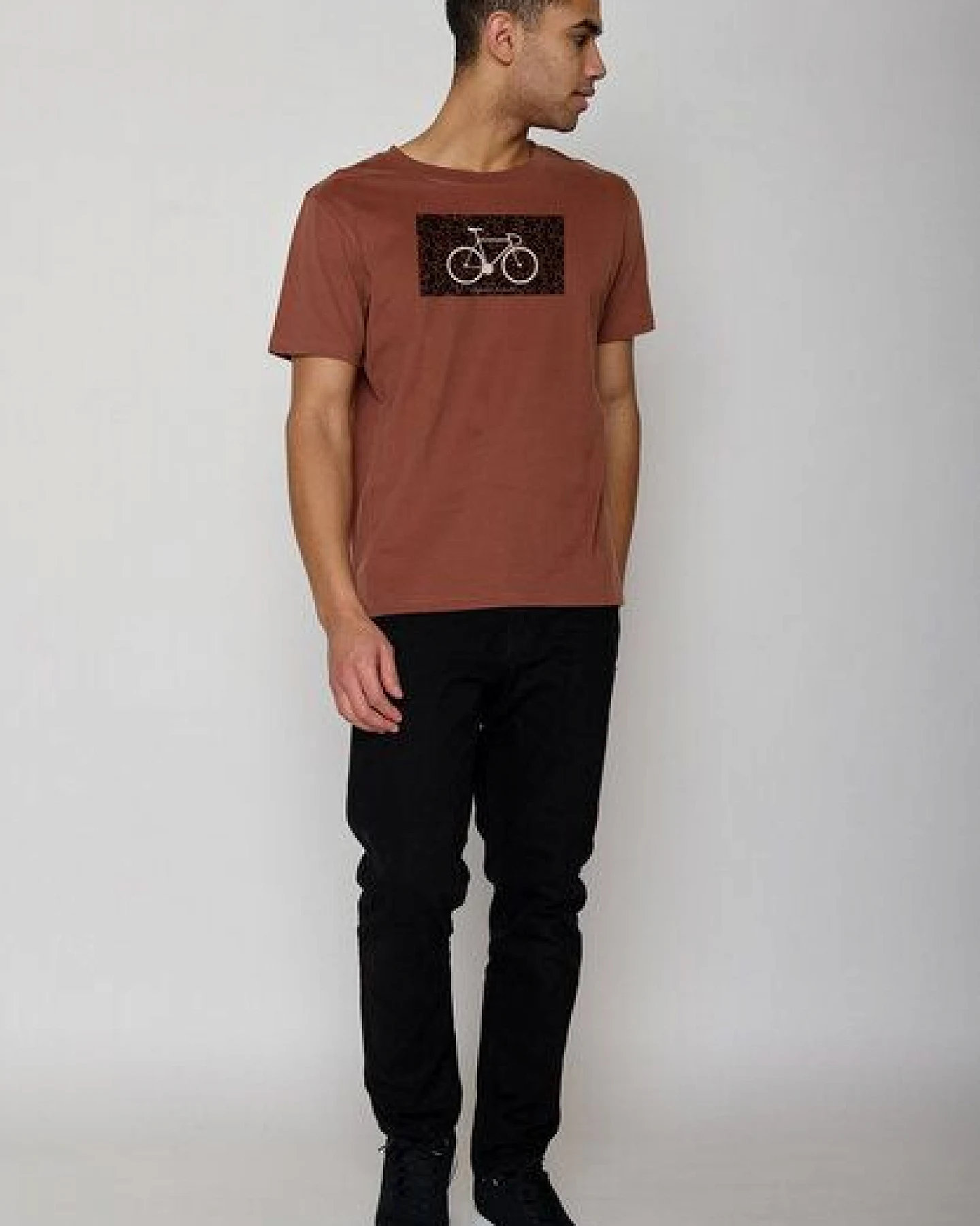 GREENBOMB Bike Cube Fusion - Lässiges T-Shirt aus Bio-Baumwolle / hochwertiger Print / GOTS / Fair & Vegan – Ansicht 3
