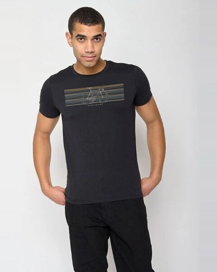 GREENBOMB Bike Happy Guide - Sportliches T-Shirt aus Bio-Baumwolle / hochwertiger Print / GOTS / Fair & Vegan