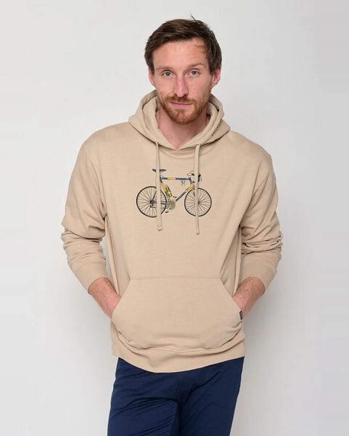 GREENBOMB Bike Knut Joy - Bequemer Hoodie aus Bio-Baumwolle / hochwertiger Print / GOTS / Fair & Vegan