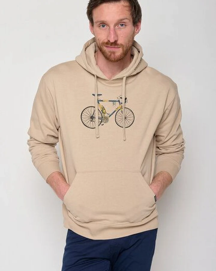 GREENBOMB Bike Knut Joy - Bequemer Hoodie aus Bio-Baumwolle / hochwertiger Print / GOTS / Fair & Vegan
