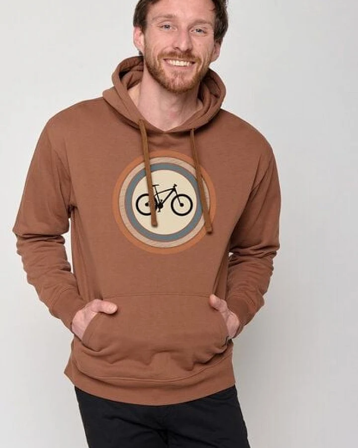 GREENBOMB Bike Target Joy - Bequemer Hoodie aus Bio-Baumwolle / hochwertiger Print / GOTS / Fair & Vegan