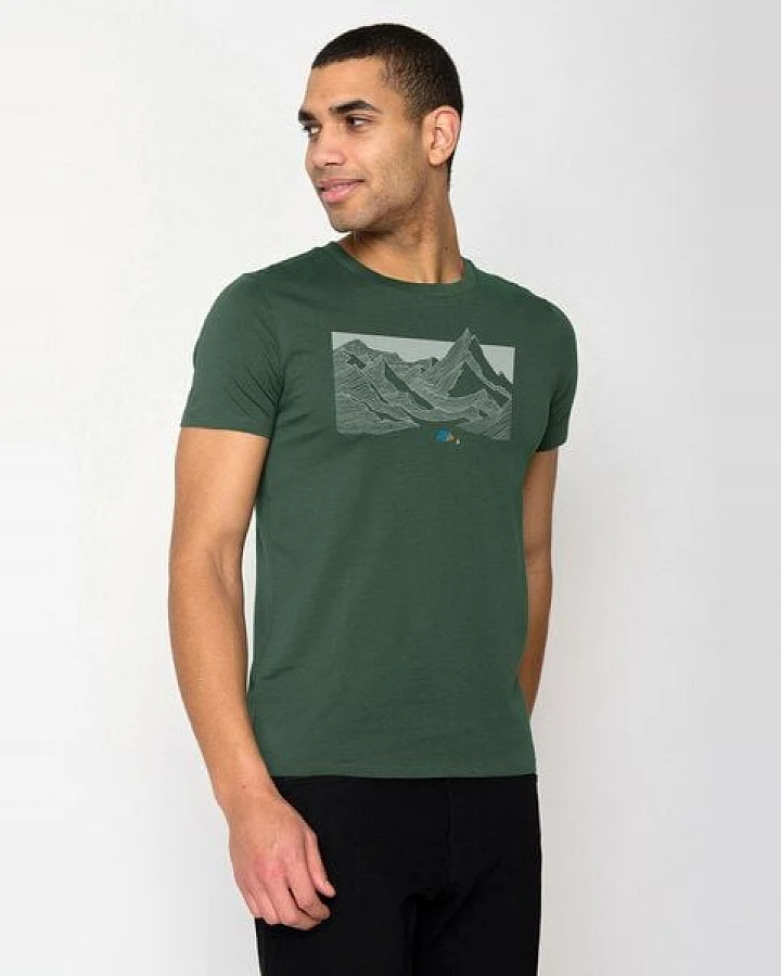 GREENBOMB Nature Valley Guide - Sportliches T-Shirt aus Bio-Baumwolle / hochwertiger Print / GOTS / Fair & Vegan