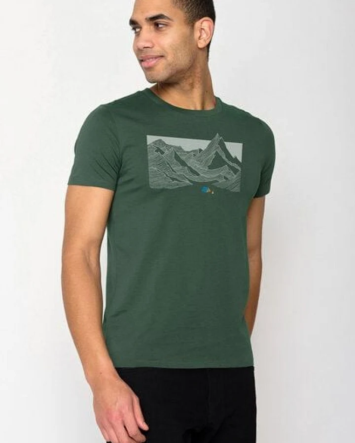 GREENBOMB Nature Valley Guide - Sportliches T-Shirt aus Bio-Baumwolle / hochwertiger Print / GOTS / Fair & Vegan