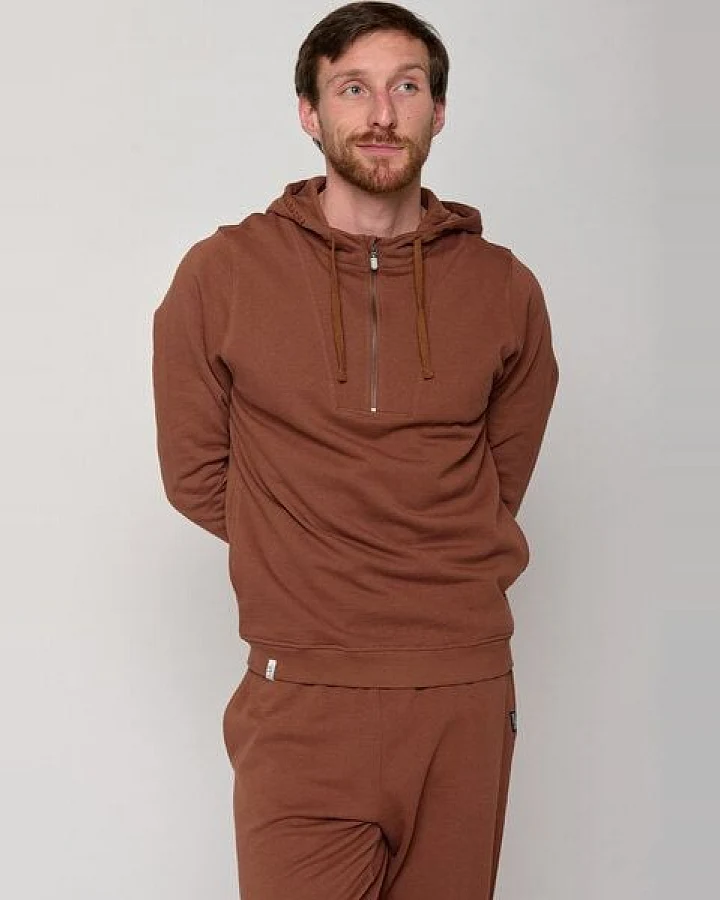 GREENBOMB Basic Mirror - Lässiger Half-Zip aus Bio-Baumwolle / GOTS / Fair & Vegan
