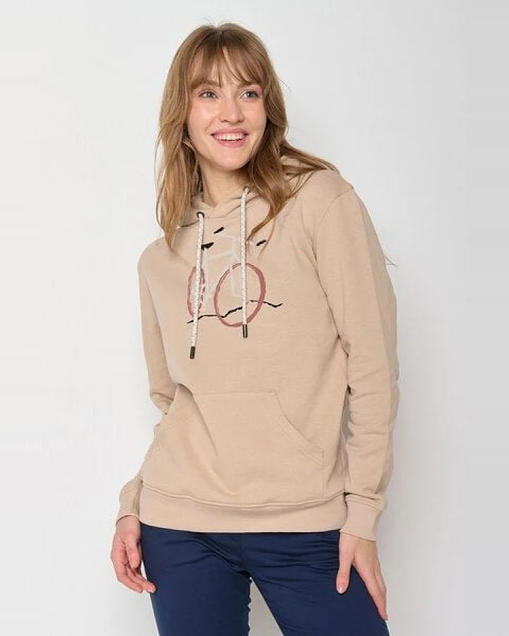 GREENBOMB Bike Brush Chipper - Bequemer Hoodie aus Bio-Baumwolle / hochwertiger Print / GOTS / Fair & Vegan