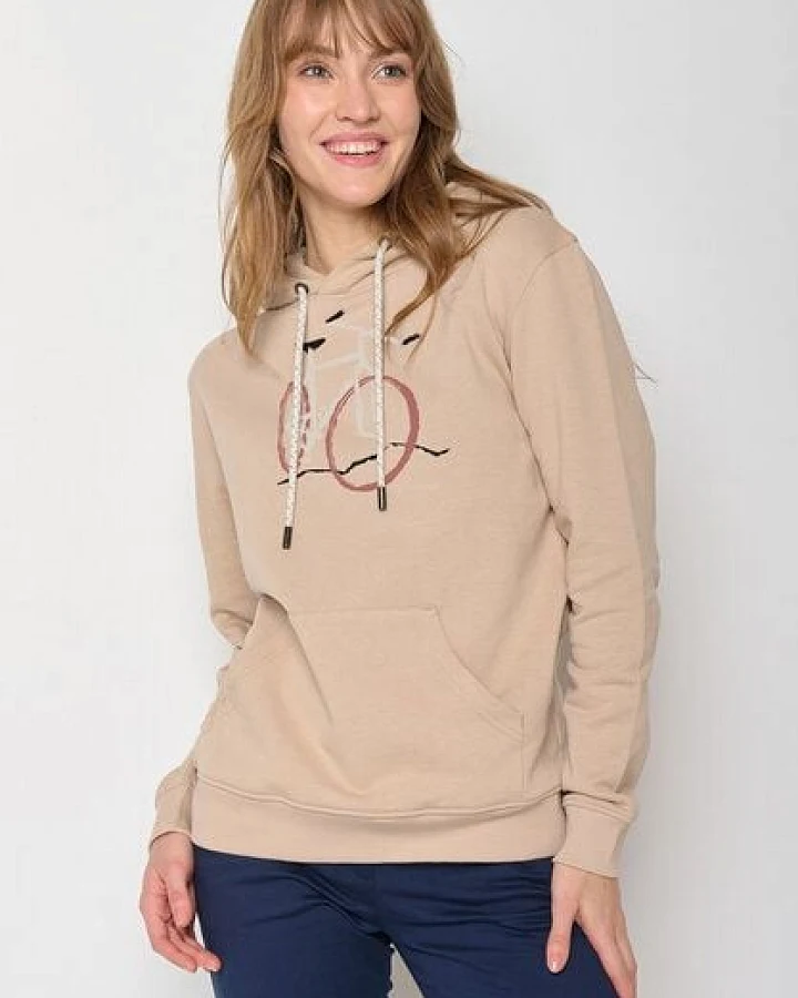 GREENBOMB Bike Brush Chipper - Bequemer Hoodie aus Bio-Baumwolle / hochwertiger Print / GOTS / Fair & Vegan