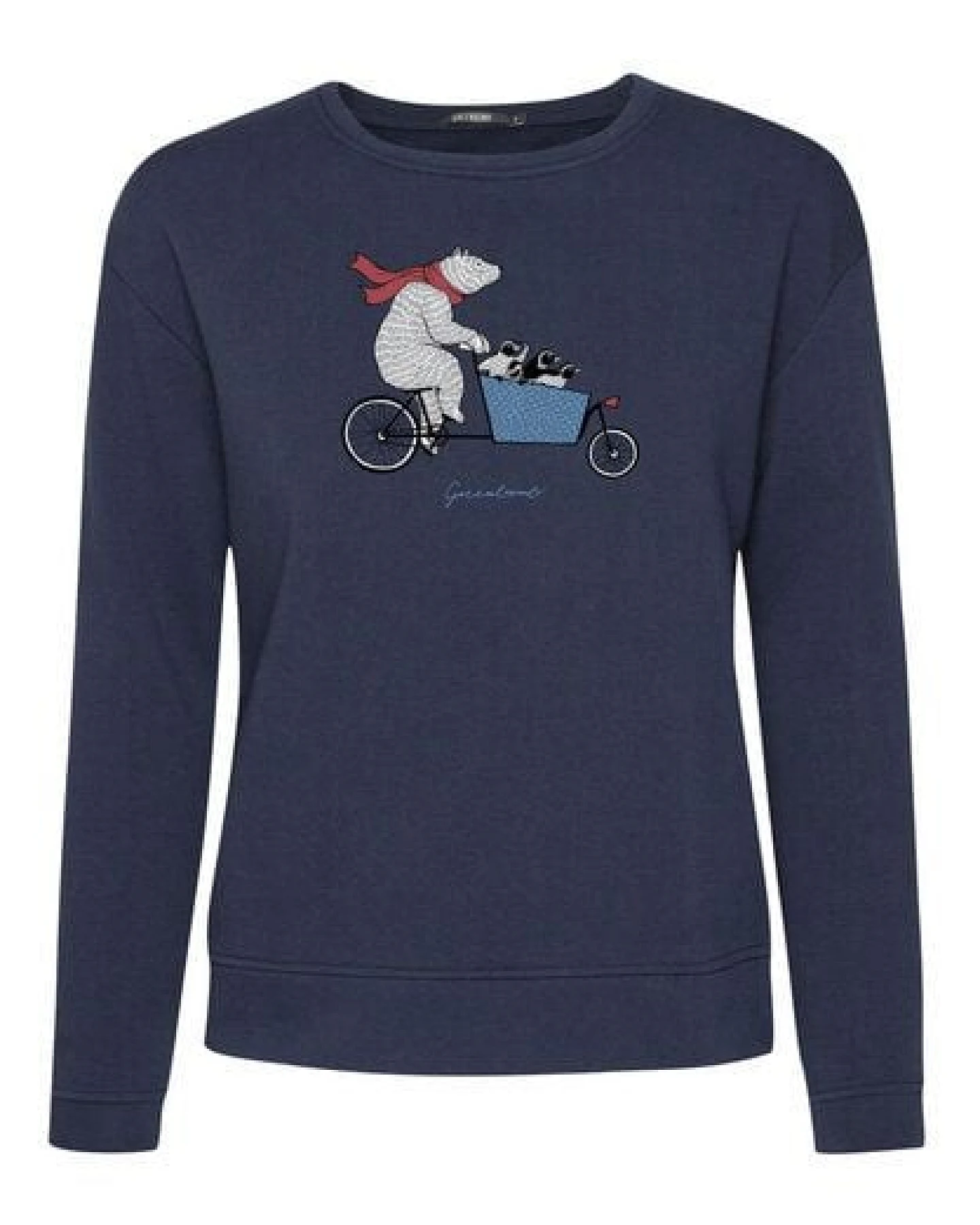 GREENBOMB Bike Cargo Bear Canty - Bequemes Sweatshirt aus Bio-Baumwolle / hochwertiger Print / GOTS / Fair & Vegan – Ansicht 4