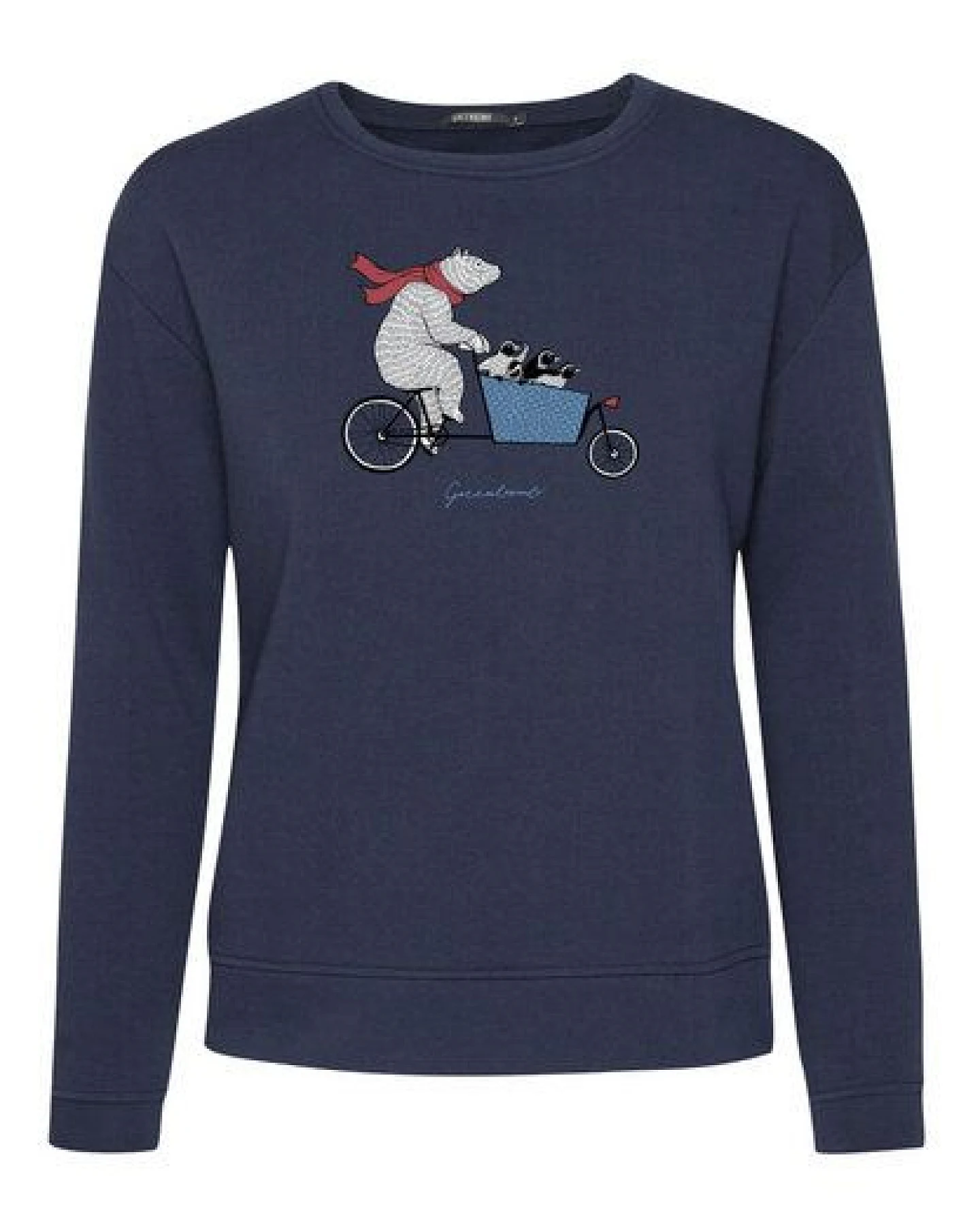 GREENBOMB Bike Cargo Bear Canty - Bequemes Sweatshirt aus Bio-Baumwolle / hochwertiger Print / GOTS / Fair & Vegan – Ansicht 4