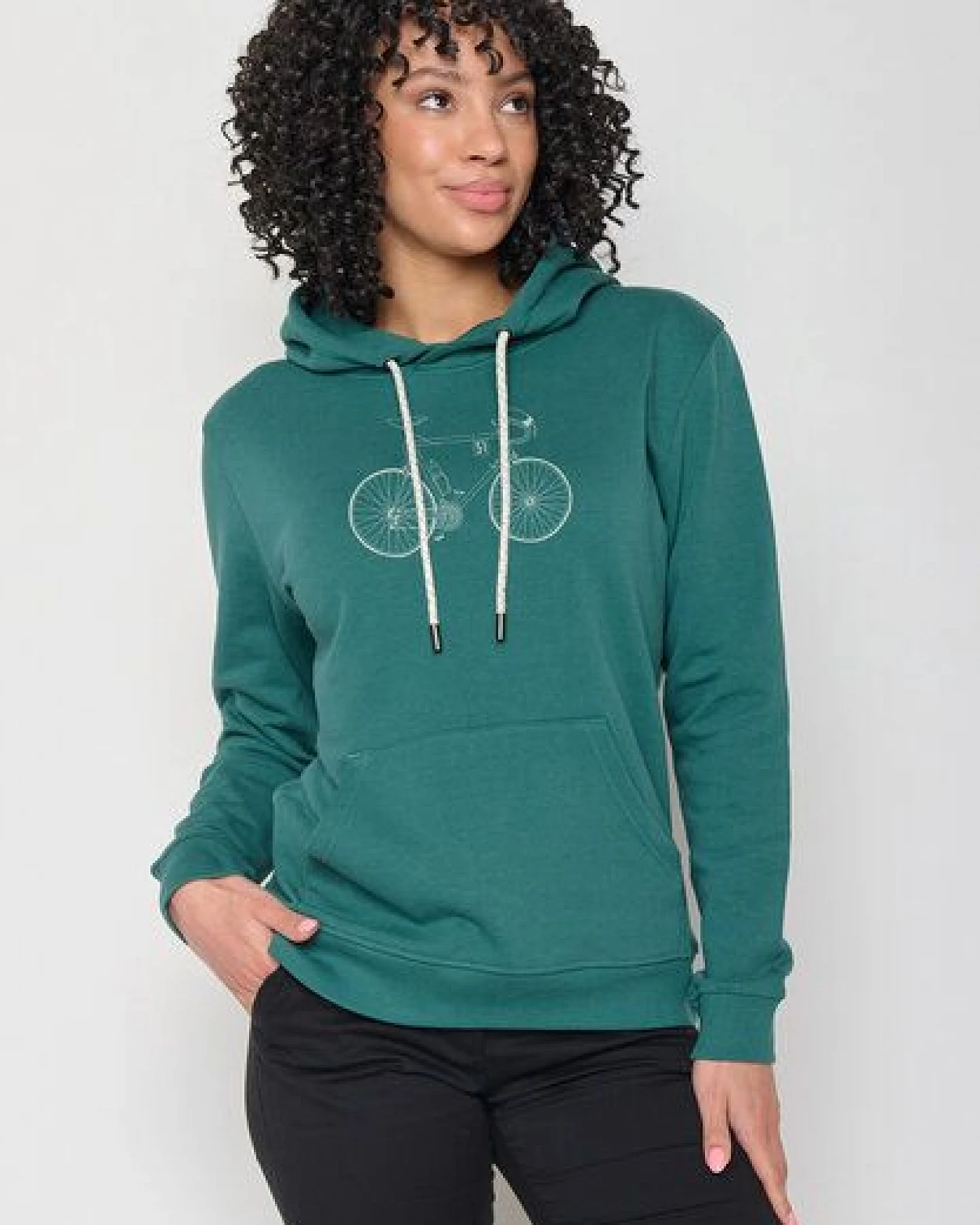 GREENBOMB Bike Classic Chipper - Bequemer Hoodie aus Bio-Baumwolle / hochwertiger Print / GOTS / Fair & Vegan – Ansicht 2