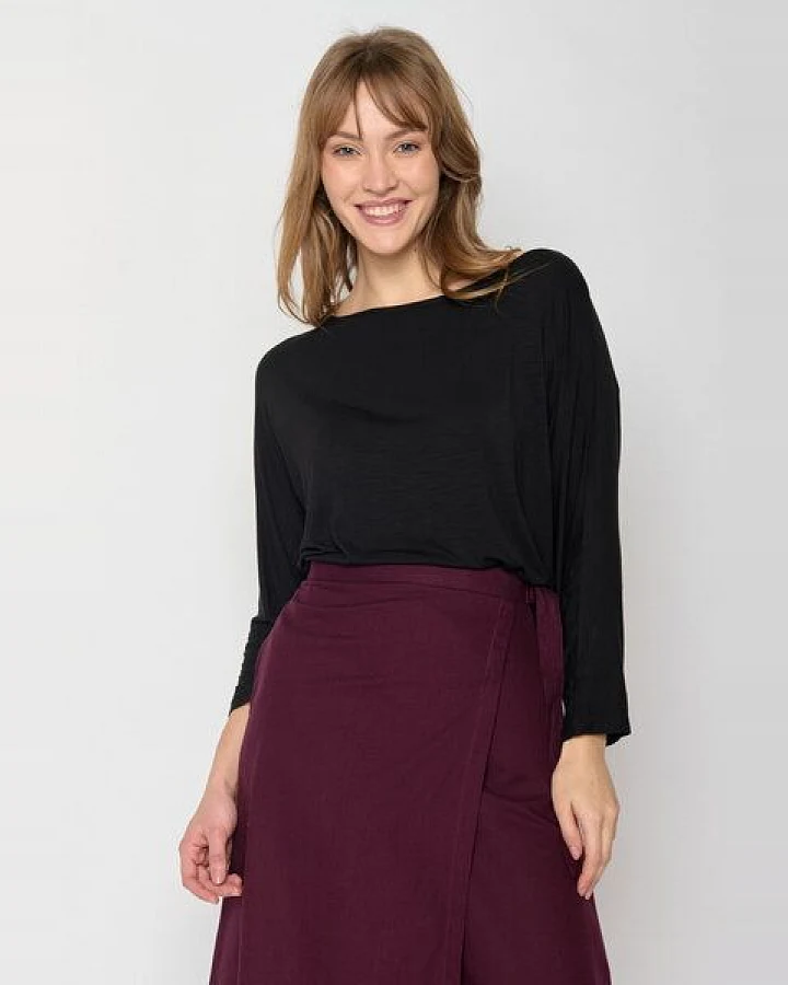 GREENBOMB Basic Simper - Gemütliches Longsleeve aus Viskose (LENZING ECOVERO) Mix / Fair & Vegan