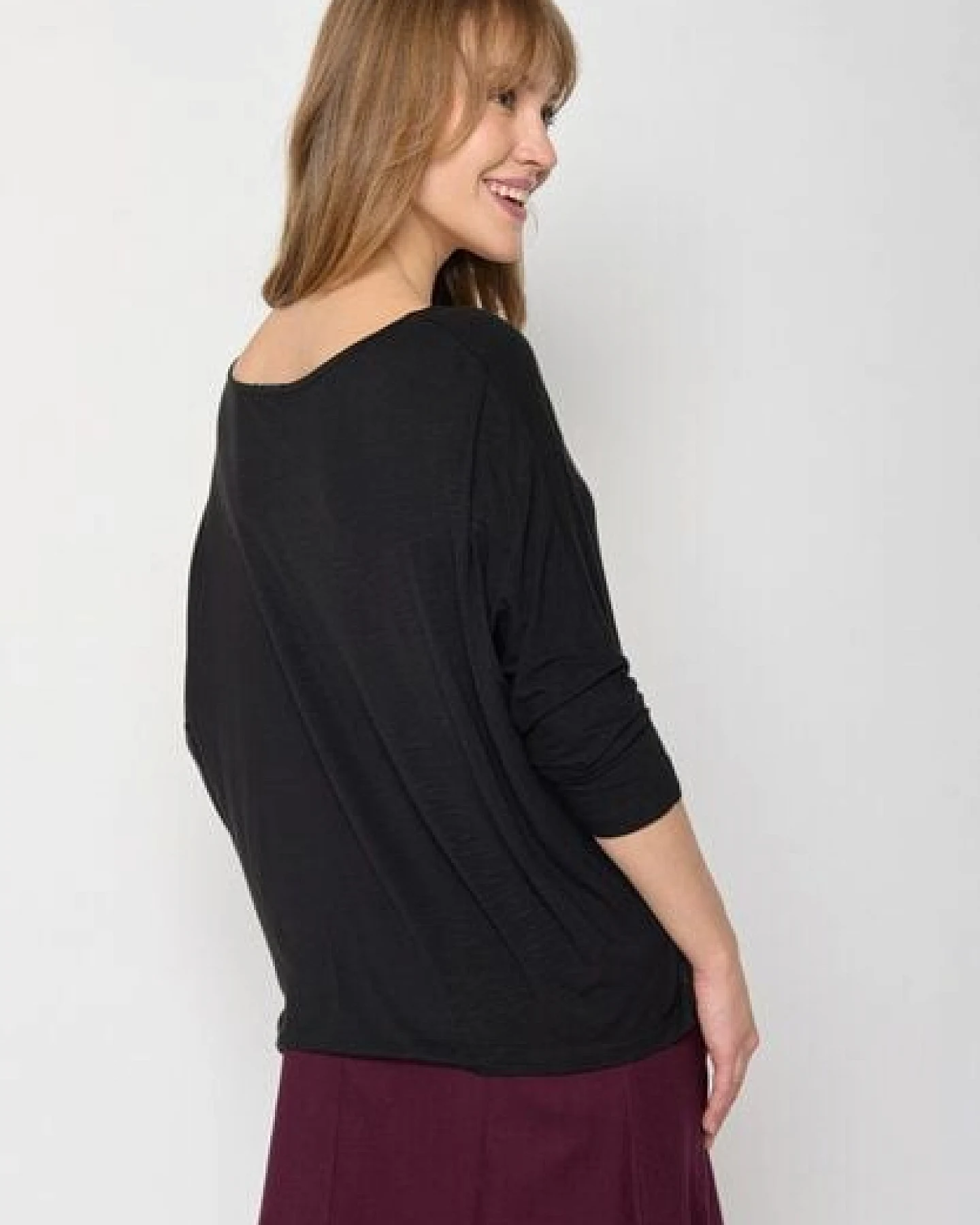 GREENBOMB Basic Simper - Gemütliches Longsleeve aus Viskose (LENZING ECOVERO) Mix / Fair & Vegan – Ansicht 2